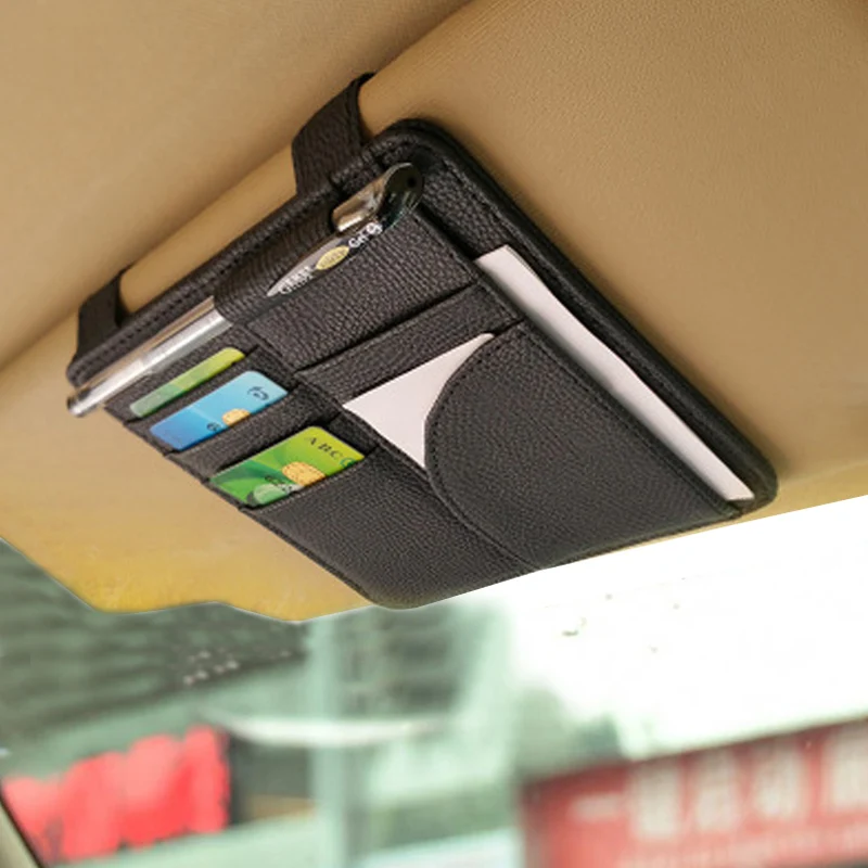 

Universal Car Visor Card Clip Holder Auto Storage Organizer Car-styling Stowing Tidying Bag Car Accessories