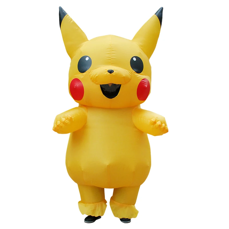 

Gonflable Pikachu costumes Cosplay Carnaval Pokemon Costumes Halloween costumes pour Enfants Adultes homme femme Filles de masco