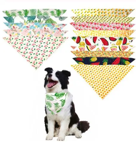 

50PC/Lot Summer Style Dog Bandana For Small Large Dogs Bibs Scarves Pet Dog Accessories