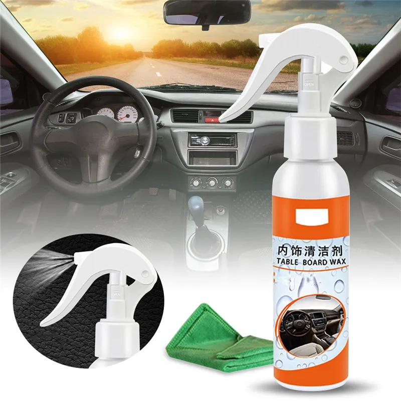 

Auto Car Styling For Universal Car Surfaces Plastics Cleaner Car Interior Cleaner With Towel For Car Seats Wheel Seat Belt Clean