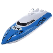 10 inch Mini RC Boat Radio Remote Control RTR Electric Dual Motor Toy Colour:Blue