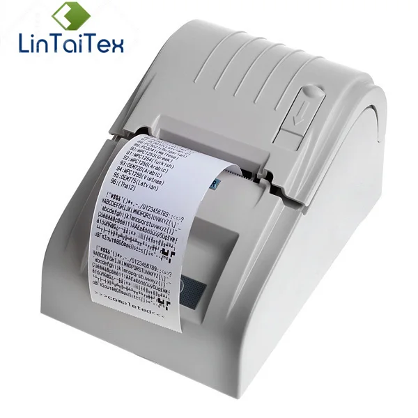 POS-5890 T المحمولة البسيطة 58 مللي متر USB استلام الحرارية طابعة صغيرة تذكرة طابعة باركود آلة