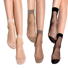 10 airs,, женские летние сексуальные ультратонкие прозрачные шелковые носки с кристаллами, высокие эластичные нейлоновые короткие носки цвета кожи