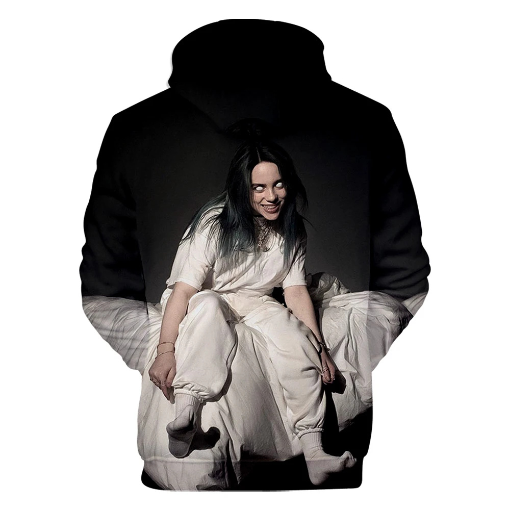 Лидер продаж, уличная одежда, billie eilish, толстовки, модная толстовка с капюшоном для мужчин/wo, Мужская толстовка, модная певица, хип-хоп, унисекс, толстовка с принтом, Топ