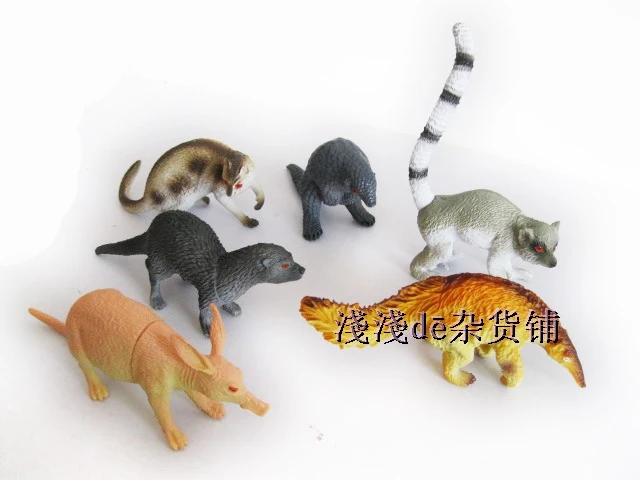 Toy wild animal toy lempiras model 6 set