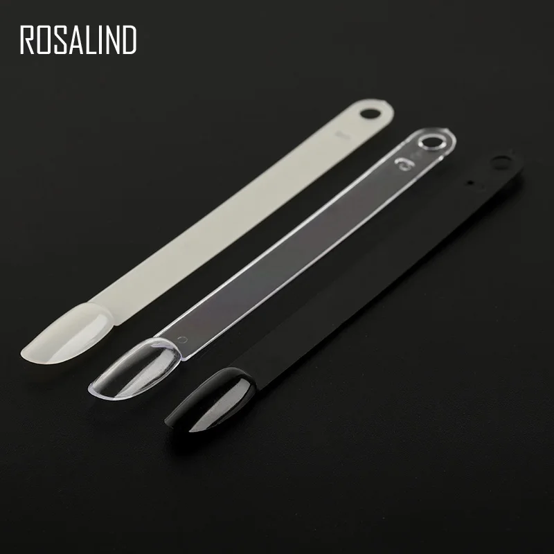 ROSALIND, накладные ногти, дизайн, прозрачный, Натуральный гель для ногтей, дисплей, тренировочная палитра, все для маникюра, веера, ложные инструменты для дизайна ногтей