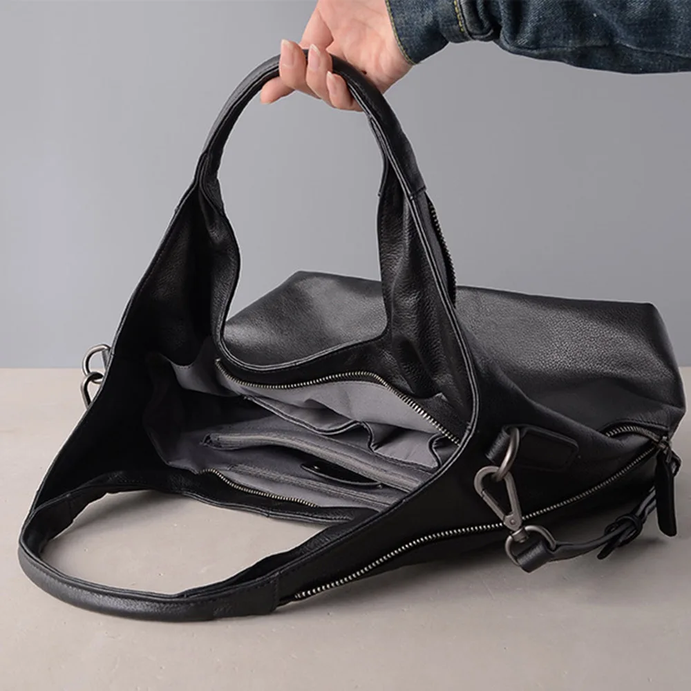 Najtaniej Zency 100% prawdziwej skóry moda torba damska torba dojrzałe torebki klasyczny czarny half moon kobiet torba na ramię Messenger torby wysokiej jakości