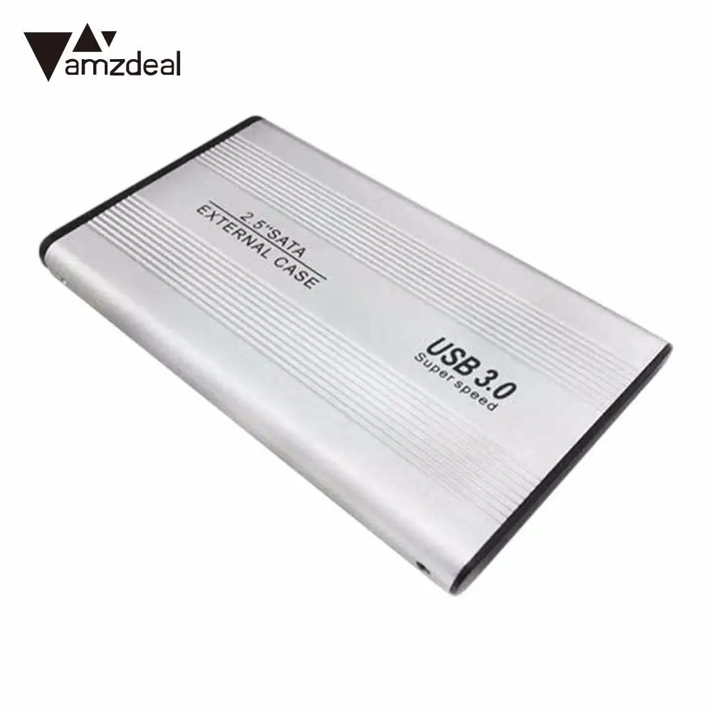 Amzdeal USB 3.0 SATA 2.5 дюймов HDD Box HDD жесткий диск внешний Корпуса для жёстких дисков случае Алюминий сплав 5 gbbps высокое скорость