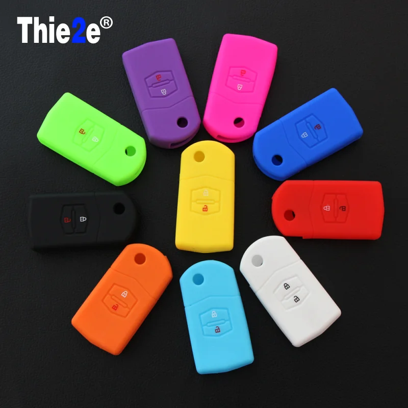

1X Mini Silicone Case Shell Colorful Cover Case For Auto Remote Control Car Key Silicone Case Fit For MAZDA M2 3 5 6 8
