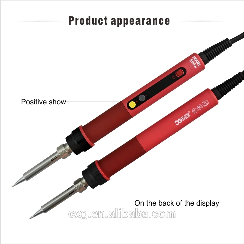 CXG E90W Electric Soldering Irons 90W 220V LED Adjustable Temperature EU plug Welding Solder Station Heat Pencil Soldering iron (13)