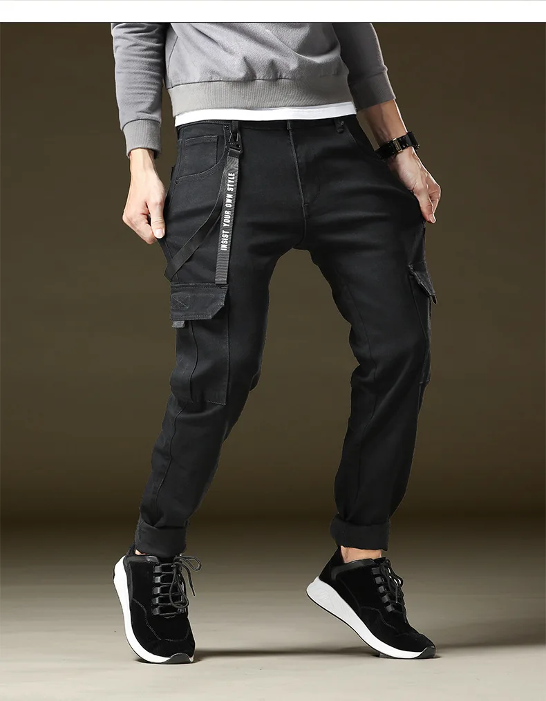 Новые модные мужские джинсы, Брендовые мужские высококачественные дизайнерские классические прямые джинсы размера плюс 28-44 46 48, хип-хоп Уличная одежда