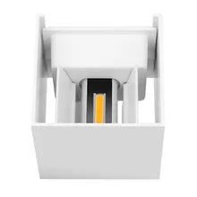 Современный краткое Cube Регулируемый поверхностного монтажа 9W12W светодиодный настенный светильник на открытом воздухе Водонепроницаемый IP65 Алюминий настенный светильник садовое освещение Sconc