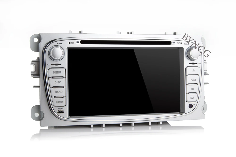 Excellent BYNCG 7"android 8.1 1024*600 HD Car DVD Player 2din car gps 2gb ram wifi radio gps bt for ford focus 2008-2011 for FORD mondeo 1