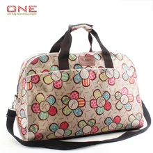 2016 style Coréen de mode femmes voyage sacs grande capacité femmes bagages voyage sacs fleur imprimer duffle sacs PT741