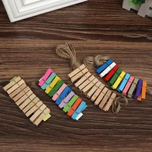 10 pièces de clips Photo en corde de 2m, décorations de mariage, décor de fête d'anniversaire, de nouvel an, fournitures de fête d'images murales à monter soi-même