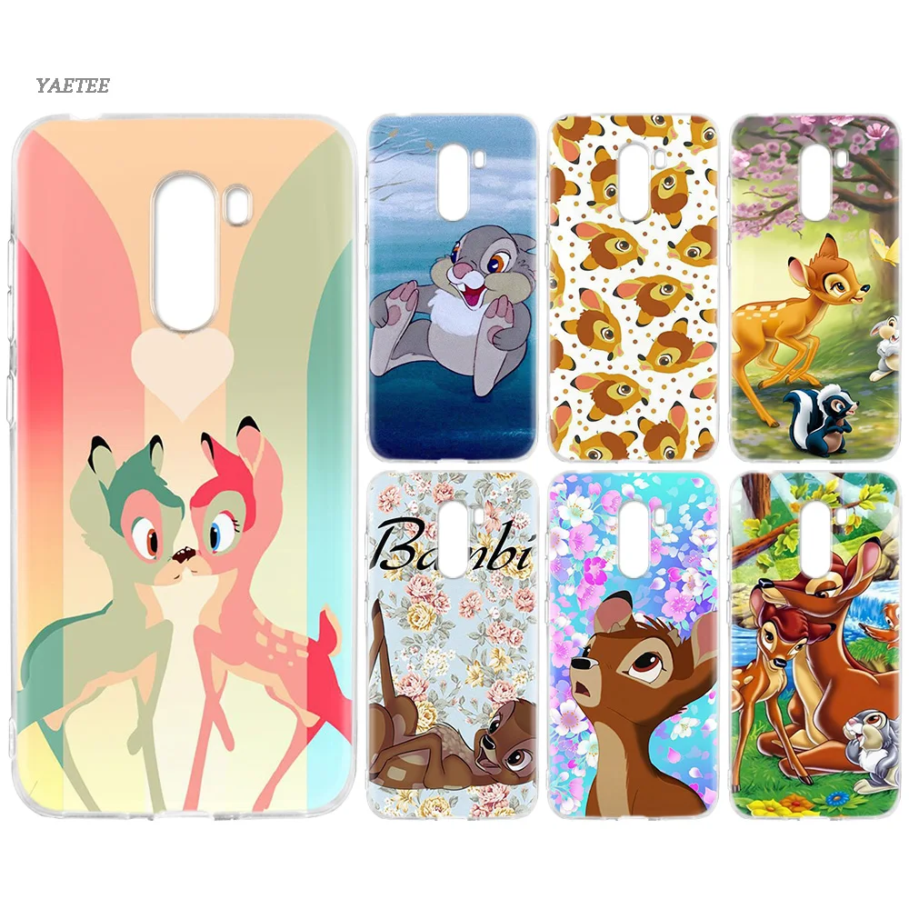 

Bambi Thumper Silicone Back Case For Xiaomi Pocophone F1 Mi 8 lite Play Redmi GO 5 Plus Note 7 6 Pro 5A Cover