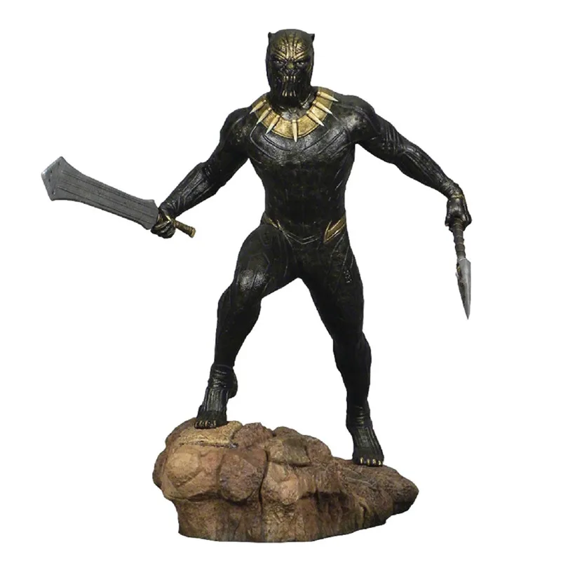 

Anime Art Gallery Series Black Panther Supervillain Erik Killmonger PVC Action Figure Collection Model Toy X1379