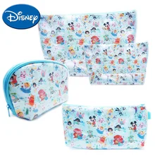

Disney Cosmetic Bag 2019 Mickey Mouse Minnie Portable Lady Mummy Bags Girls Make Up Box Coin Cartoon Purse Makeup Handbag PU