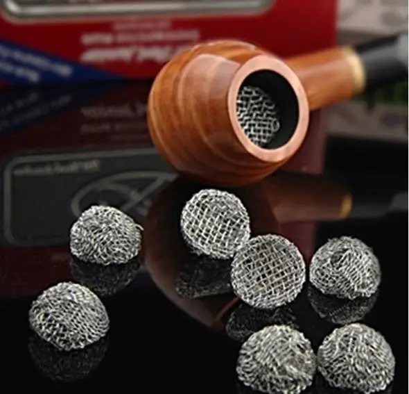 

10pcs/lot 13-20mm Silver Bowl Shape Tobacco Smoking Pipe Metal Filter Combustion Supporting Net Filter Smoking Pipe Screens