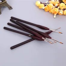 Новые 6 шт Премиум нейлон кисти для рисования набор кистей акриловая акварель маслом художника