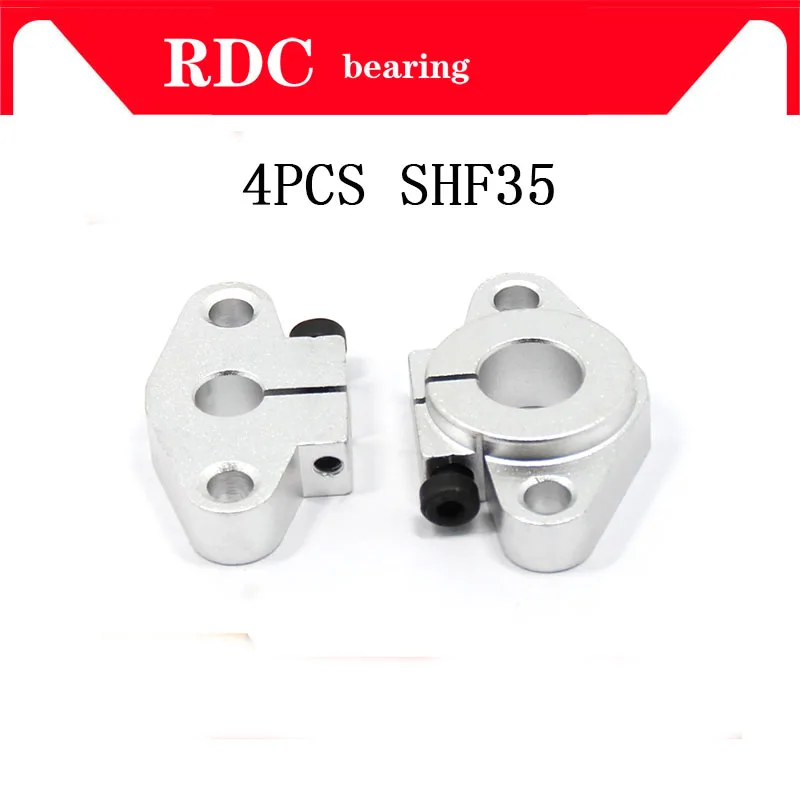 4pcs SHF35 horizontal linear shaft support 35mm Linear Rail Shaft