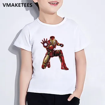 

Kids Summer Boys & Girls Tshirt Children Marvel Avengers Iron Man Cartoon Print T-shirt Funny Casual Baby Clothes,ooo5279