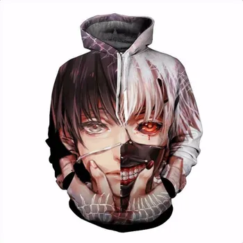 

3D Print Tokyo Ghoul Hoodies Sweatshirts Men/women Hooded Hoodie Long Sleeve Homme Capuche Hip Hop Sweatshirt 4XL Dropshipping