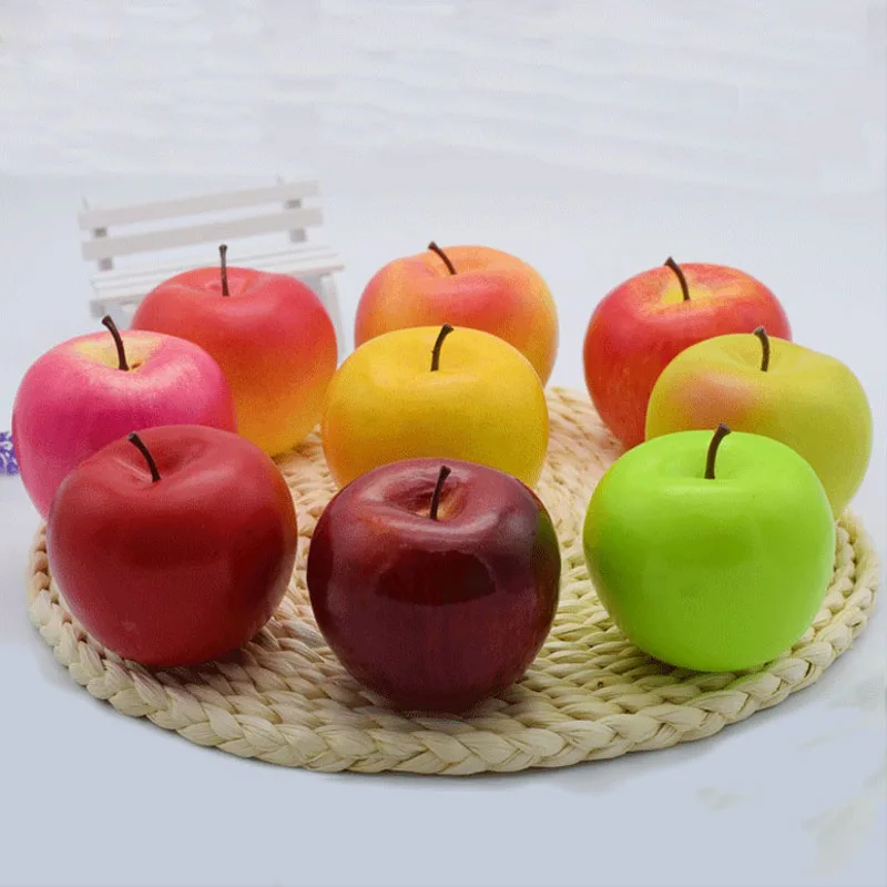 

FUNNYBUNNY Fake Apple Red Apple Green Apple Cabinet Decorations Shooting Props Party Decoration