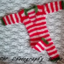 Для новорожденных Вязаный комбинезон Детские мохер для вязания крючком комбинезон штаны для новорожденных реквизит