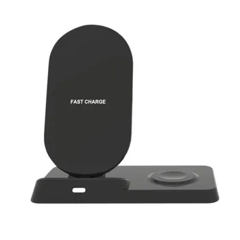 

2 in 1 QI Wireless Charger Stand for iPhone X XS for Apple I Watch 1 2 3 4 Wireless Qi Standard Fast Charging