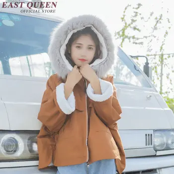

New Arrival 2018 winter jacket women faux fur hooded jacket casual loose Korean fashion clothing outerwear AA3018 YQ