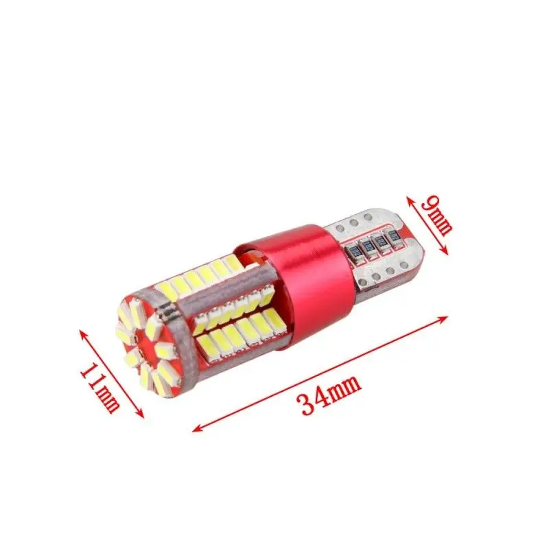 10 шт. T10 T15 501 W5W W16W 168 57SMD светодиодный 3014 Авто Canbus безотказная габаритная лампа габаритный светильник противотуманная лампа заднего хода