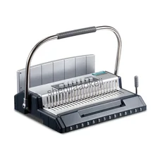 Manual binding machine S600 Multifunction paper Binding Machine full metal shell comb type binding machine 1pc