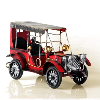 

2 Colors Retro Iron Art Metal Car Model Decorative Craft Iron Sheet Wecker Model Miniature