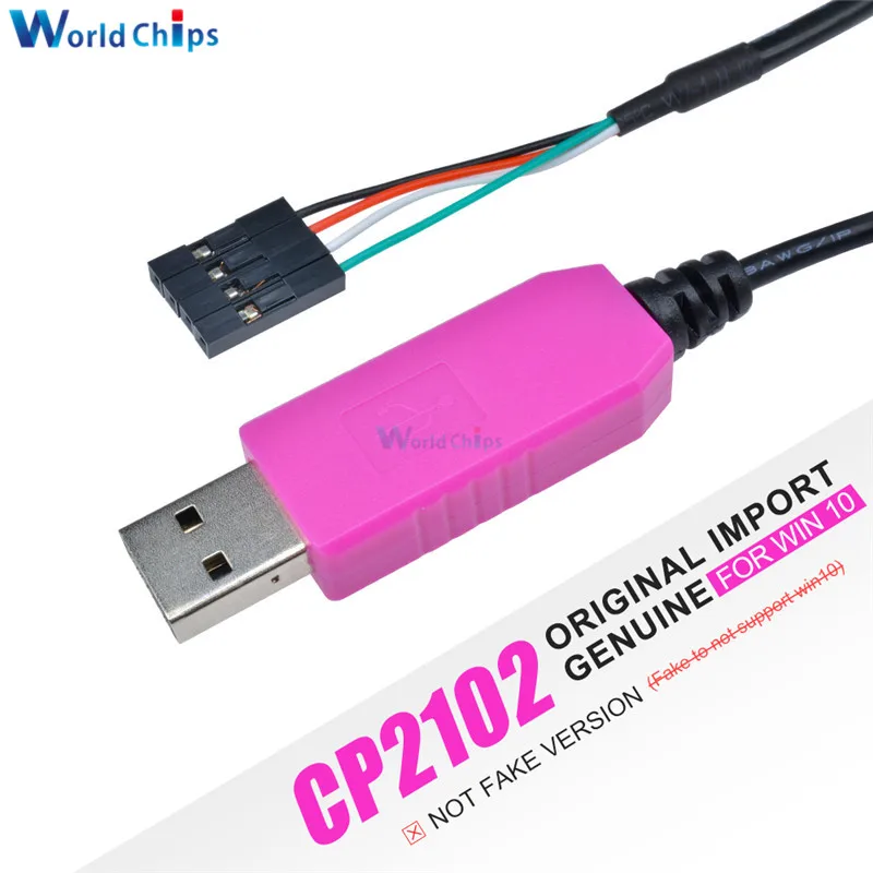 CP2102 USB к UART ttl кабель 1 м 4 Pin серийный адаптер скачать кабель модуль для Arduino 51 Raspberry Pi ARM для Win10