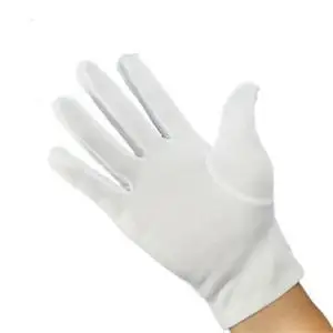 

1Pair White Cotton Soft Household Work Glove Health Work Hand Protection Safety Security Glove Clean-room Industrial Glove