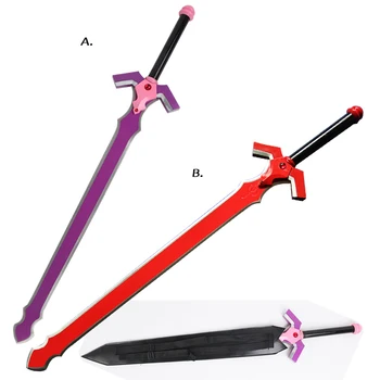 

Free Shipping Anime Sword Art Online Alfheim ALO General Eugene's Demonic Gram Sword Red And Purple Colored Decorative Swords