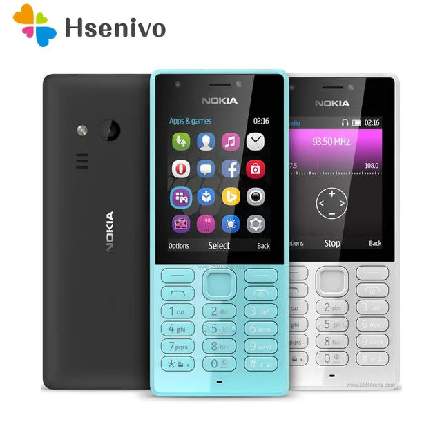 

216 Dual Sim 100% Original Nokia 216 Dual sim Card 2G GSM 1100mAh Unlocked Cheap Celluar Phone refurbished Free shipping