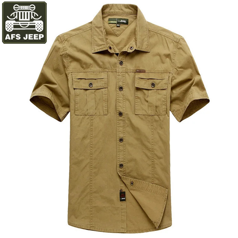 AFS JEEP рубашка мужская джинсовая рубашка Camisa Masculina размера плюс 5XL мужская рубашка брендовая одежда однотонная хлопок Camisas Hombre Vestir