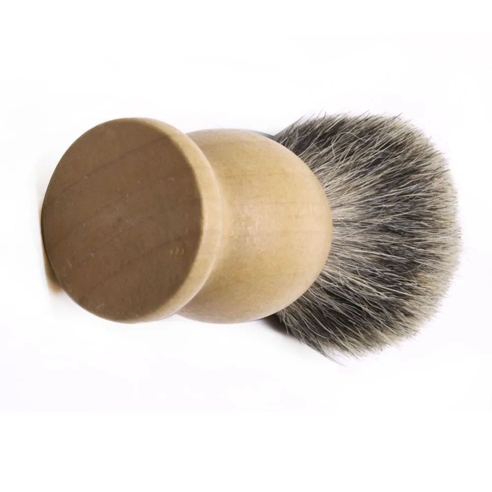 Best Shaving Razor Brush Badger Hair Wood Handle Men Shave Beard Barber Tool Hot 4