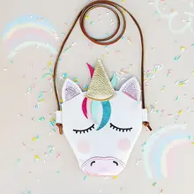 1 шт., новинка года, модная сумка на плечо с единорогом для маленьких девочек, милые монеты ключи, сумка, кошелек, школьная сумка, вечерние, подарок