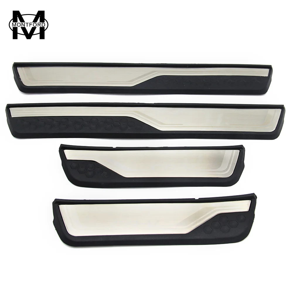 MONTFORD For Honda CRV CR V 2017 Stainless Steel External Door Sill Protector Welcome Pedals Scuff