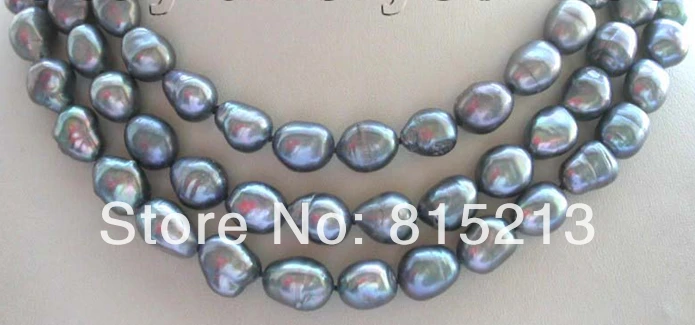 

ddh001095 49" Longest Natural Black Baroque Pearl necklace 28% Discount