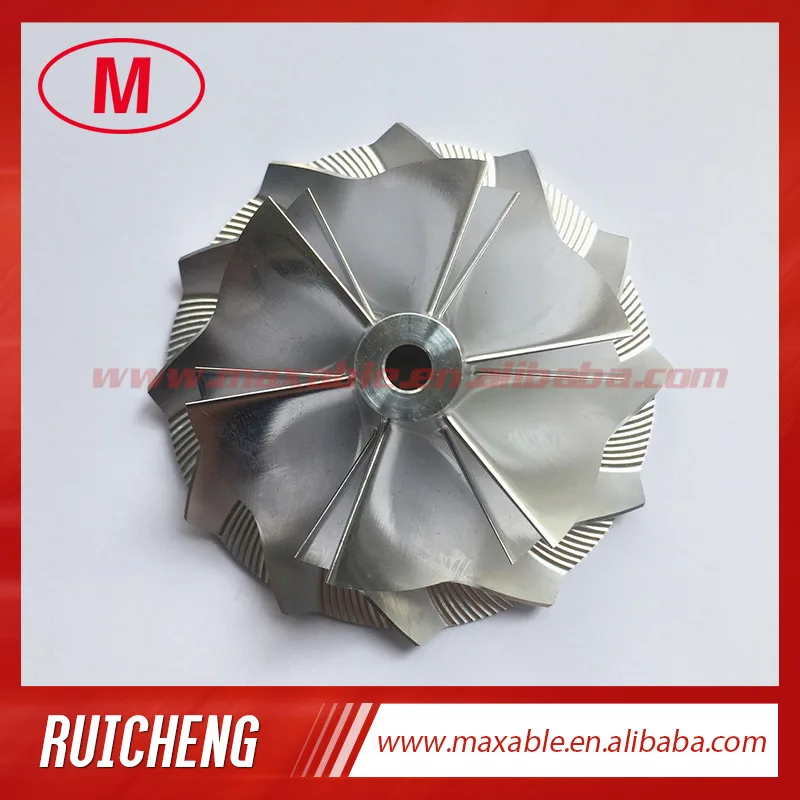

K04 5306-123-2014 Upgrade 46.39/60.00mm 6+6 blades turbo billet/milling/aluminum 2618 compressor wheel for 5304-970-0064 Upgrade