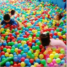 

1000pcs/lot 7CM Wave Pits Ocean Ball PE Plastic Tent CE HOT SALE
