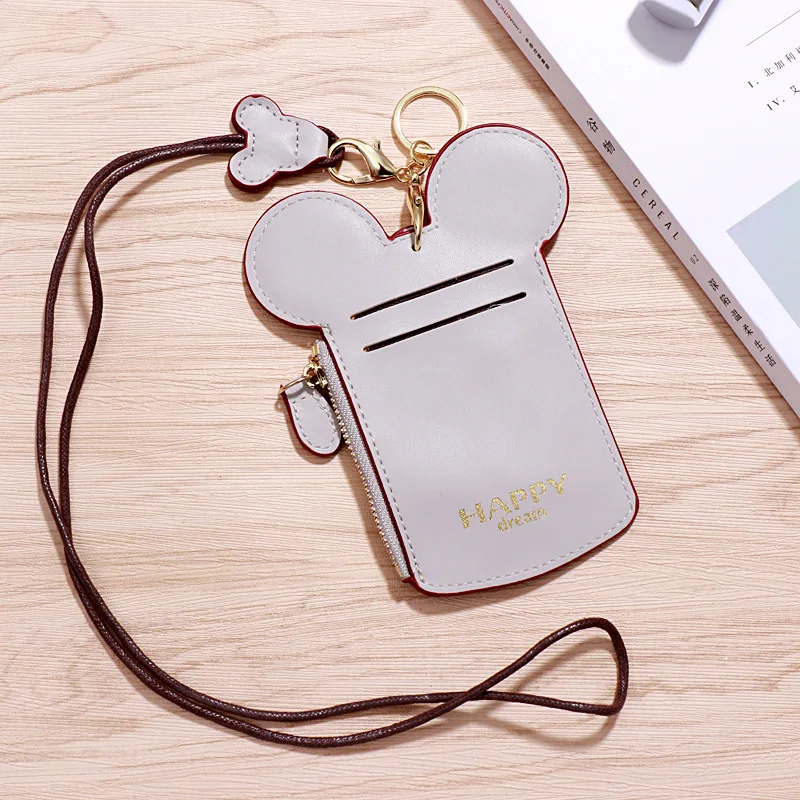 

Miyahouse Solid Color PU Leather Women Card Bag Cartoon Design Female Card Bag Work&Credit Card Hasp&Zipper Design For Ladies