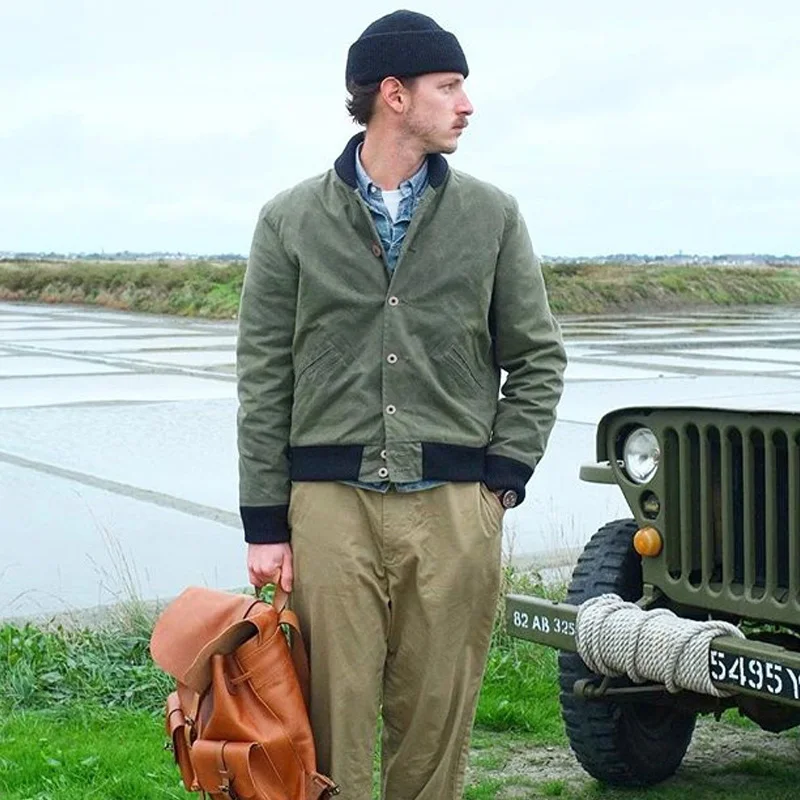 Low Price WT-0005 Read Description! Asian size good quality cotton canvas wax water proof jacket