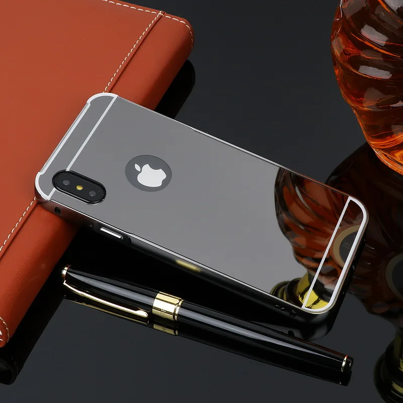 New Luxury Aluminum Metal Frame Case For iPhone 8 7 6s Plus/5s/5 Mirror
