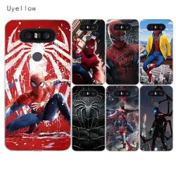 Uyellow комиксов Marvel Человека-паука и силиконовый чехол для LG G4 G5 G6 G7 V10 V20 V30 V40 Q6 Q7 Q8 крышка K8 K10 2018 оболочка для LG K8 K10 2017