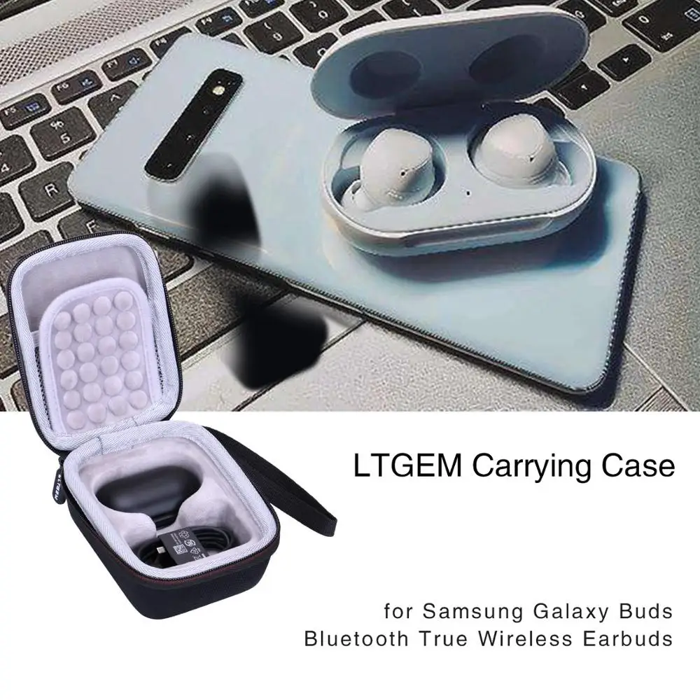 LTGEM EVA черный Жесткий Чехол для Samsung Galaxy Buds Bluetooth True Wireless|Аксессуары наушников| |